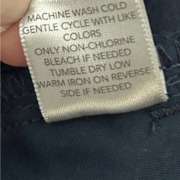 Christopher & Banks Navy Blue Velvet Style Pants Size 6 - Picture 3 of 10